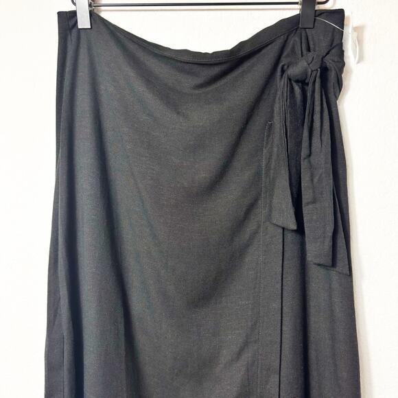 JASON WU BLACK WRAP MIDAXI WOMEN SKIRT SIZE US 10 BRAND NEW WITH PARTIAL TAG - Picture 2 of 5